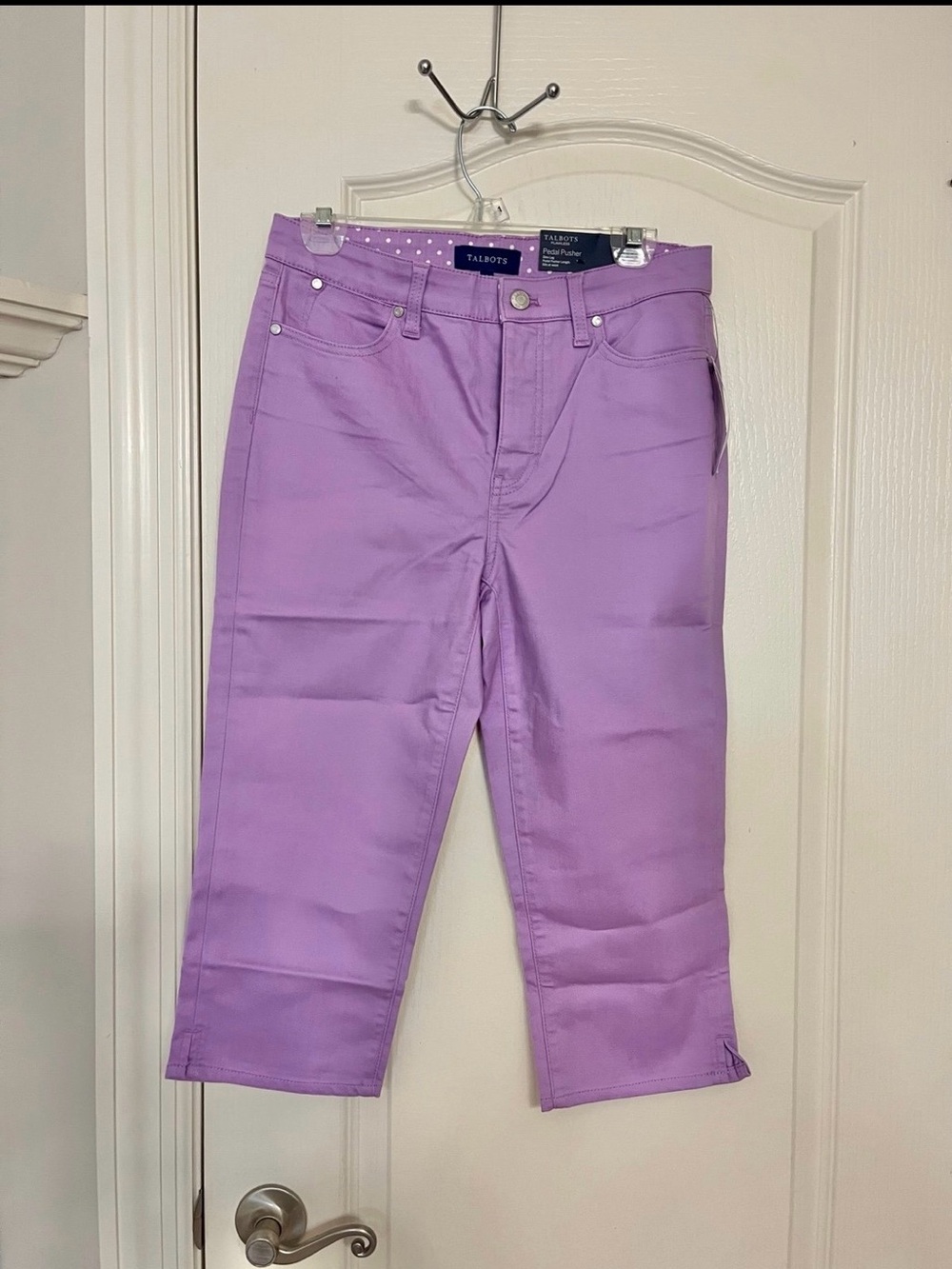 Talbots Purple Pedal Pusher Capri Pants